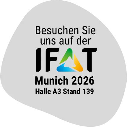 Besuchen Sie uns auf der IFAT Munich 2026 in Halle A3, Stand 139